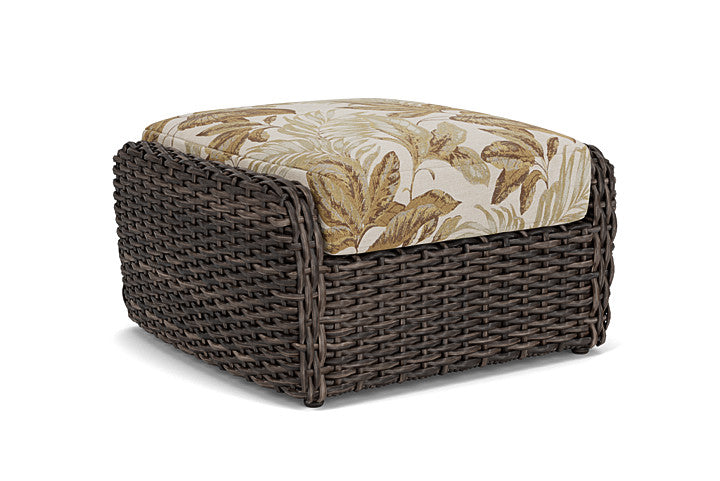 Lloyd Flanders - Largo Ottoman In Vintage Oak Finish With Botanic Willow Fabric - 241017428164 view 2