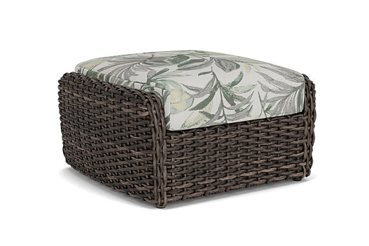 Lloyd Flanders - Largo Ottoman In Vintage Oak Finish With Calidora Mist Fabric - 241017428094 view 1