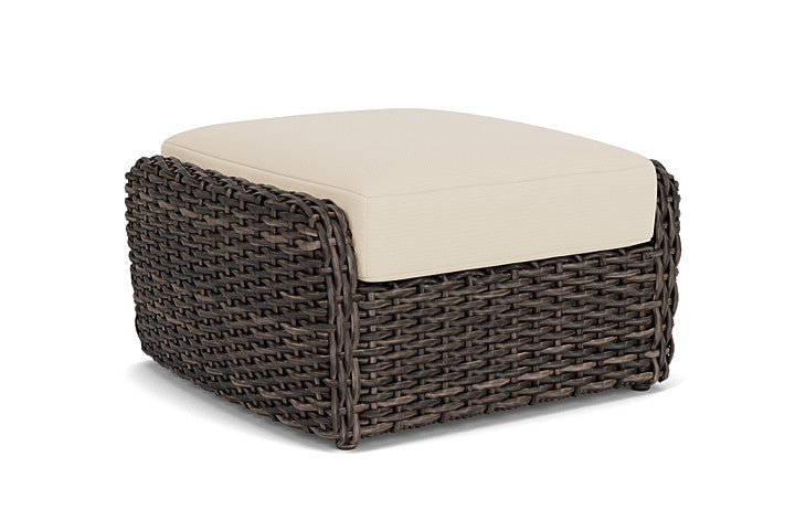 Lloyd Flanders - Largo Ottoman In Vintage Oak Finish With Callen Pearl Fabric - 2410174282021 view 1