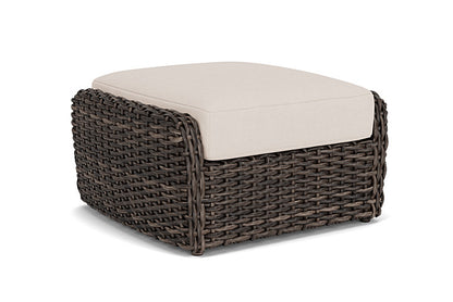 Lloyd Flanders - Largo Ottoman In Vintage Oak Finish With Canvas Birds Eye Fabric - 241017428937 view 1