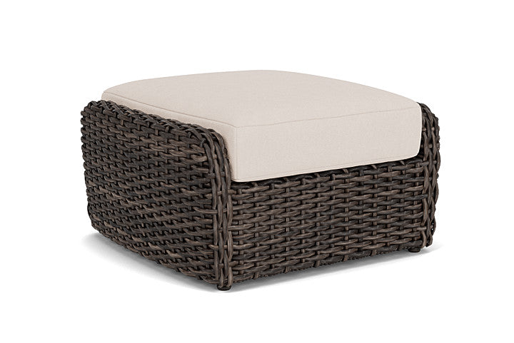 Lloyd Flanders - Largo Ottoman In Vintage Oak Finish With Canvas Birds Eye Fabric - 241017428937 view 2