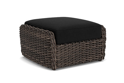Lloyd Flanders - Largo Ottoman In Vintage Oak Finish With Canvas Black Fabric - 241017428157 view 2