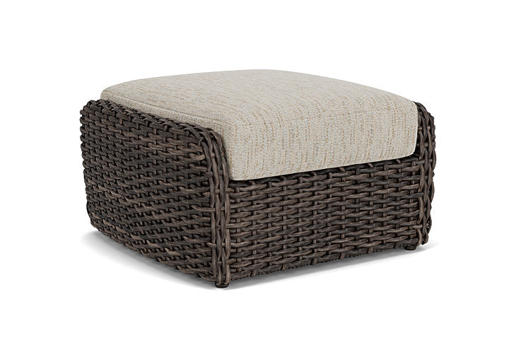 Lloyd Flanders - Largo Ottoman In Vintage Oak Finish With Charlotte Sparrow Fabric - 241017428183 view 2