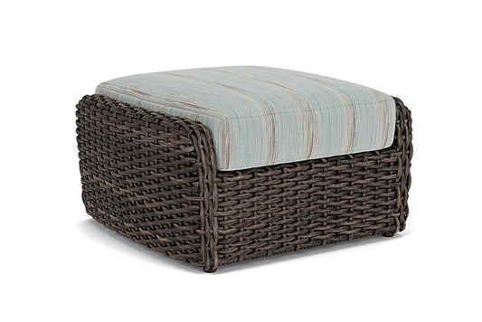 Lloyd Flanders - Largo Ottoman In Vintage Oak Finish With Colorwave Mist Fabric - 2410174282072 view 2