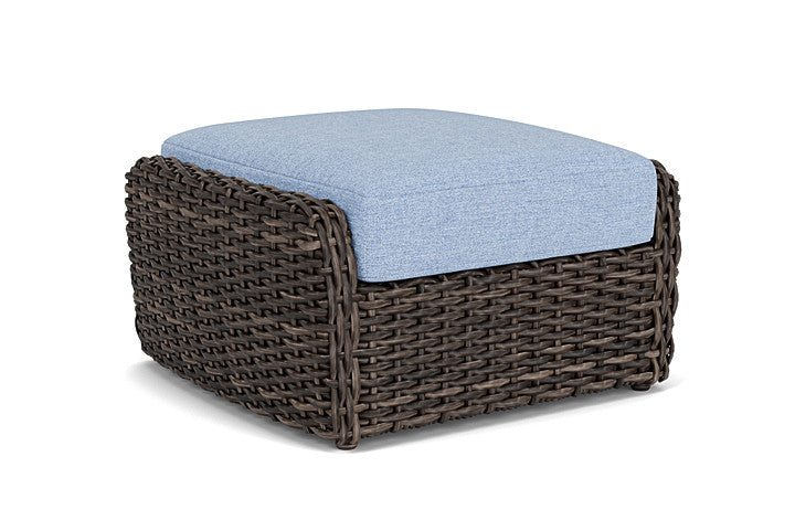 Lloyd Flanders - Largo Ottoman In Vintage Oak Finish With Demo Skyway Fabric - 241017428065 view 1