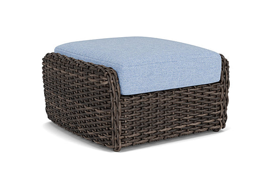 Lloyd Flanders - Largo Ottoman In Vintage Oak Finish With Demo Skyway Fabric - 241017428065 view 1