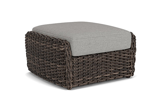 Lloyd Flanders - Largo Ottoman In Vintage Oak Finish With Demo Stone Fabric - 241017428095 view 1