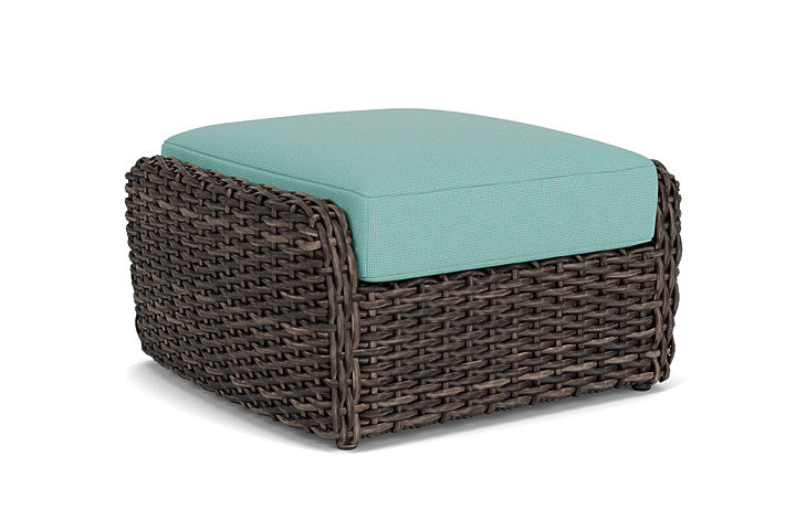 Lloyd Flanders - Largo Ottoman In Vintage Oak Finish With Fife Aruba Fabric - 241017428748 view 1