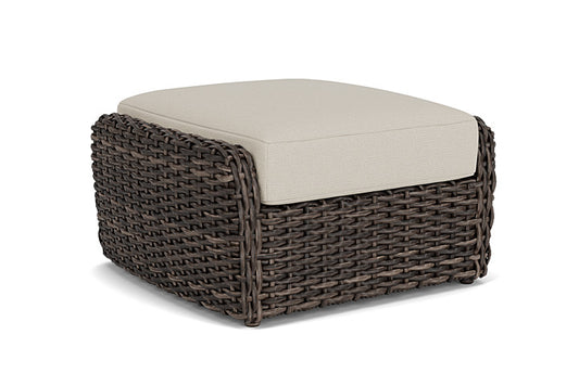Lloyd Flanders - Largo Ottoman In Vintage Oak Finish With Fife Fog Fabric - 241017428181 view 1