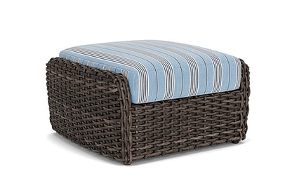 Lloyd Flanders - Largo Ottoman In Vintage Oak Finish With Hansen Sky Fabric - 241017428064 view 1
