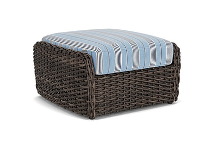 Lloyd Flanders - Largo Ottoman In Vintage Oak Finish With Hansen Sky Fabric - 241017428064 view 2