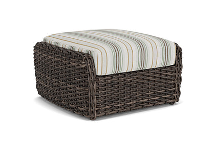 Lloyd Flanders - Largo Ottoman In Vintage Oak Finish With Jansen Eucalyptus Fabric - 2410174282061 view 1
