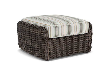 Lloyd Flanders - Largo Ottoman In Vintage Oak Finish With Jansen Eucalyptus Fabric - 2410174282061 view 2