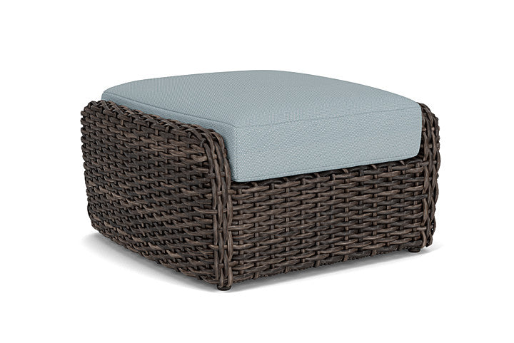 Lloyd Flanders - Largo Ottoman In Vintage Oak Finish With Kadogo Lake Fabric - 2410174282041 view 2