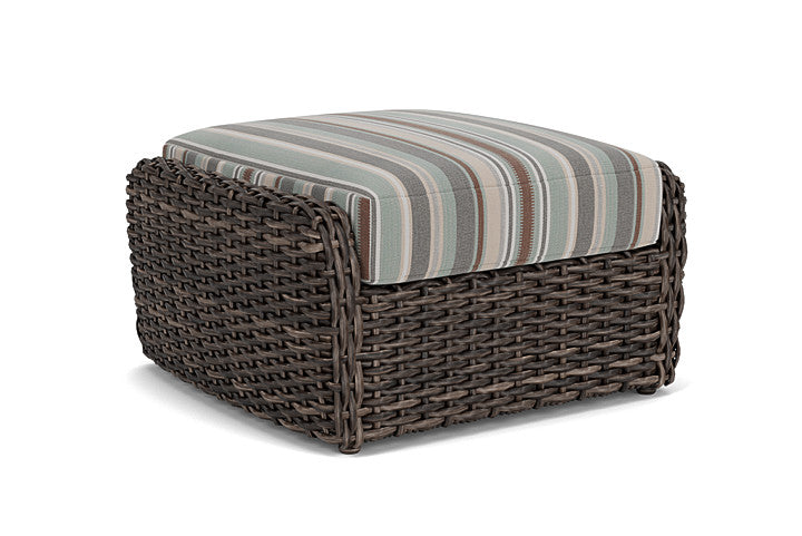 Lloyd Flanders - Largo Ottoman In Vintage Oak Finish With Lima Heron Fabric - 241017428067 view 1