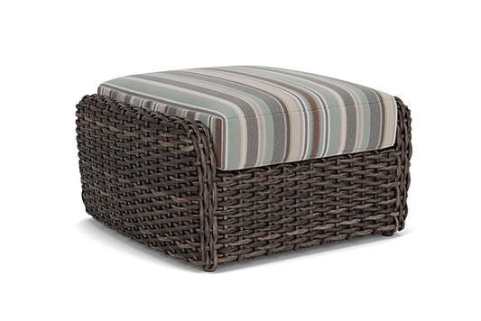 Lloyd Flanders - Largo Ottoman In Vintage Oak Finish With Lima Heron Fabric - 241017428067 view 1