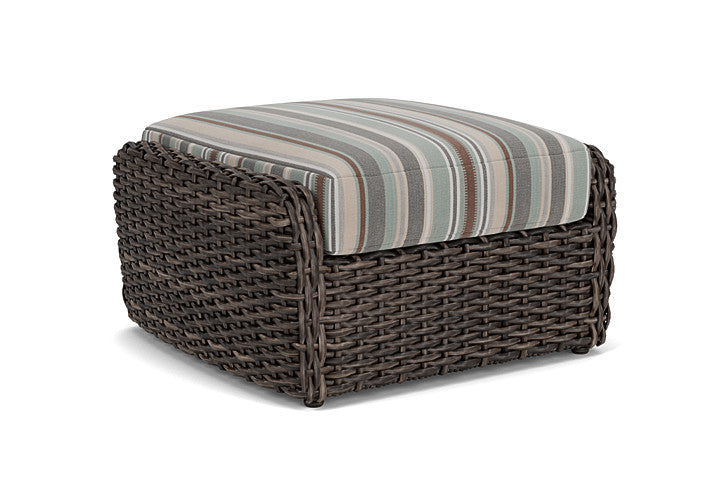 Lloyd Flanders - Largo Ottoman In Vintage Oak Finish With Lima Heron Fabric - 241017428067 view 2