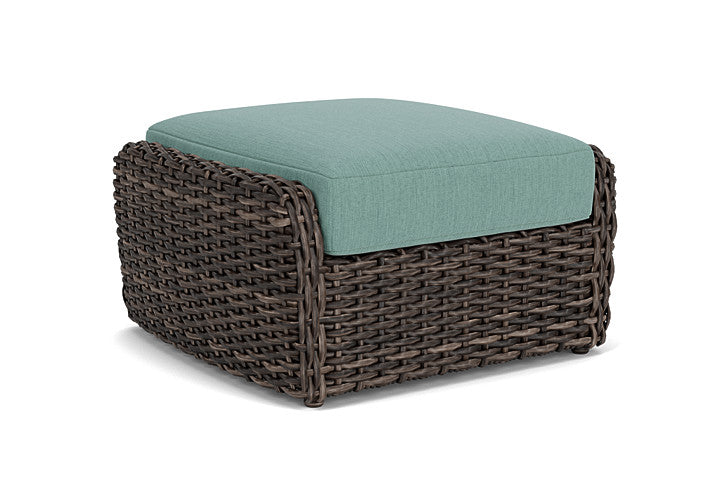 Lloyd Flanders - Largo Ottoman In Vintage Oak Finish With Loveboat Mint Fabric - 2410174282010 view 1