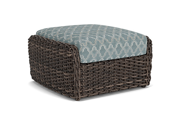 Lloyd Flanders - Largo Ottoman In Vintage Oak Finish With Luna Mist Fabric - 2410174282070 view 1