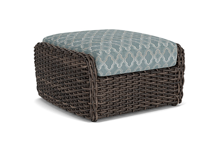Lloyd Flanders - Largo Ottoman In Vintage Oak Finish With Luna Mist Fabric - 2410174282070 view 2