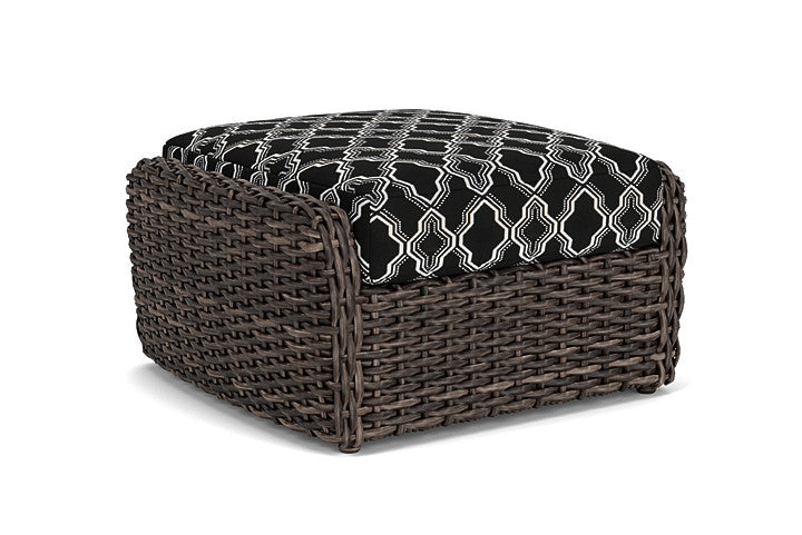 Lloyd Flanders - Largo Ottoman In Vintage Oak Finish With Luna Onyx Fabric - 2410174282071 view 1