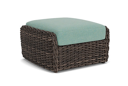 Lloyd Flanders - Largo Ottoman In Vintage Oak Finish With Pavian Pool Fabric - 2410174282045 view 1