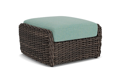 Lloyd Flanders - Largo Ottoman In Vintage Oak Finish With Pavian Pool Fabric - 2410174282045 view 2
