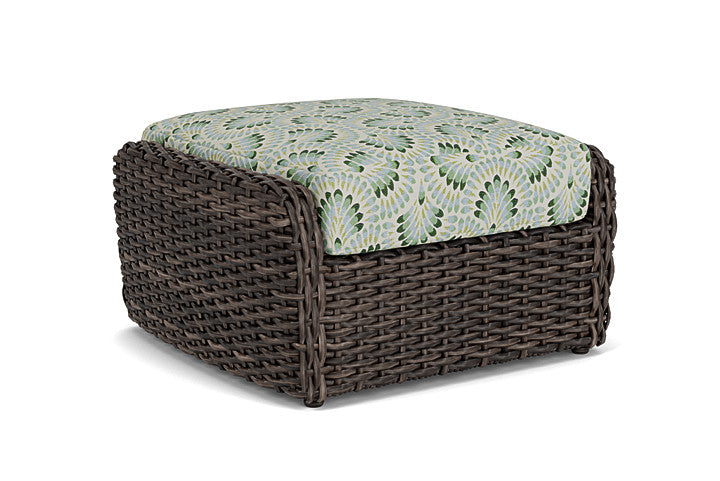 Lloyd Flanders - Largo Ottoman In Vintage Oak Finish With Plume Spring Fabric - 2410174282085 view 2