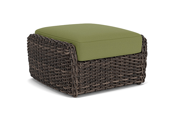 Lloyd Flanders - Largo Ottoman In Vintage Oak Finish With Reflections Grass Fabric - 2410174282051 view 1