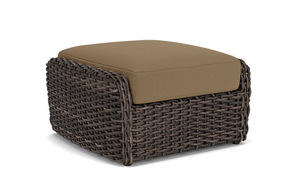 Lloyd Flanders - Largo Ottoman In Vintage Oak Finish With Reflections Straw Fabric - 2410174282053 view 2