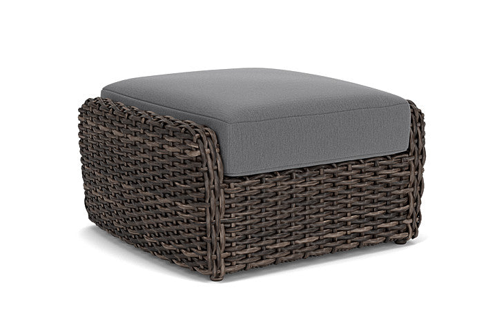 Lloyd Flanders - Largo Ottoman In Vintage Oak Finish With Remy Graphite Fabric - 2410174282003 view 1