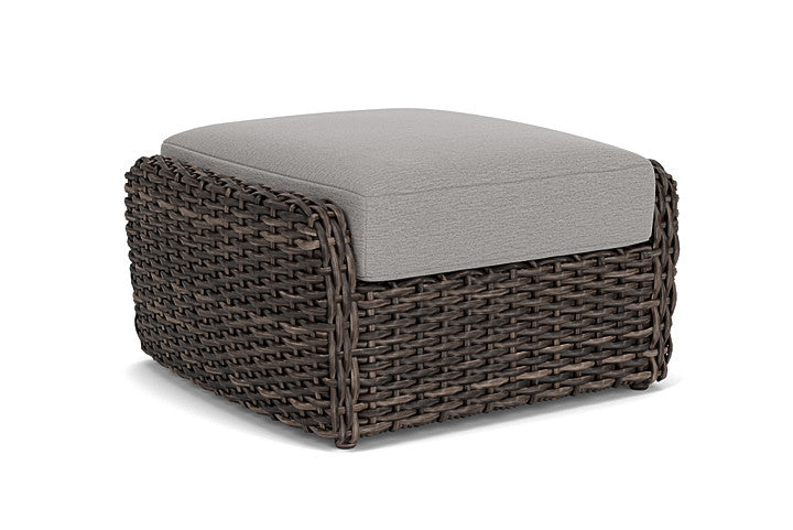 Lloyd Flanders - Largo Ottoman In Vintage Oak Finish With Remy Shadow Fabric - 2410174282004 view 1