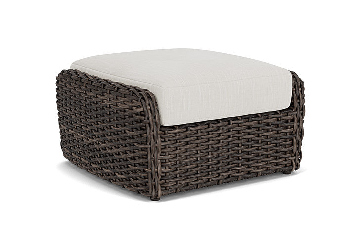 Lloyd Flanders - Largo Ottoman In Vintage Oak Finish With Rollo Linen Fabric - 2410174282020 view 2