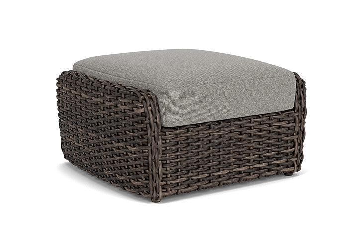 Lloyd Flanders - Largo Ottoman In Vintage Oak Finish With Rumba Nickel Fabric - 2410174282011 view 1