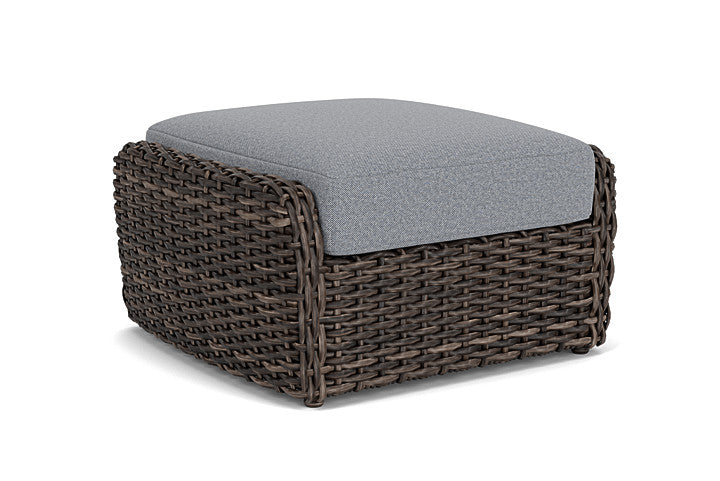 Lloyd Flanders - Largo Ottoman In Vintage Oak Finish With Rumba Stonewashed Fabric - 2410174282006 view 1