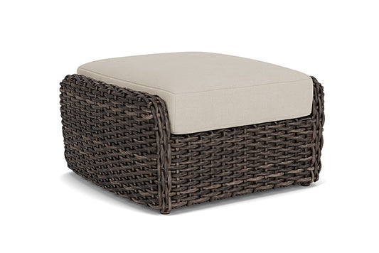 Lloyd Flanders - Largo Ottoman In Vintage Oak Finish With Sandberg Flax Fabric - 2410174282027 view 1