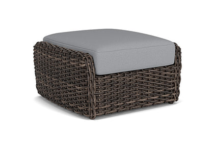 Lloyd Flanders - Largo Ottoman In Vintage Oak Finish With Sandberg Pewter Fabric - 2410174282029 view 1