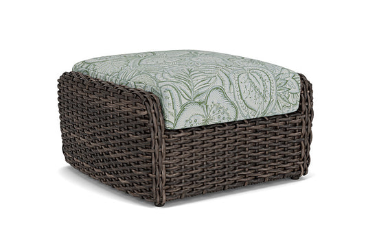 Lloyd Flanders - Largo Ottoman In Vintage Oak Finish With Sensibility Spring Fabric - 2410174282081 view 2