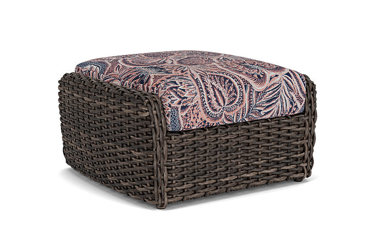 Lloyd Flanders - Largo Ottoman In Vintage Oak Finish With Sensiblity Splendor Fabric - 2410174282082 view 1
