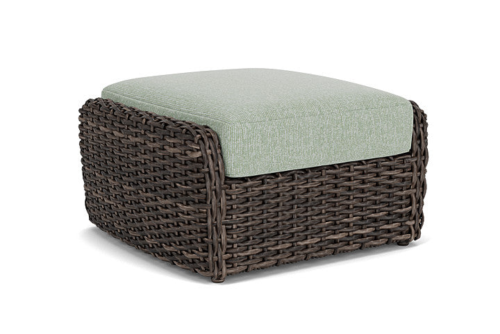 Lloyd Flanders - Largo Ottoman In Vintage Oak Finish With Serene Spa Fabric - 2410174282031 view 1