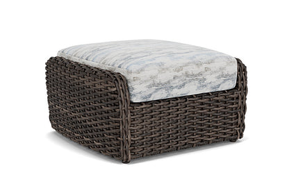 Lloyd Flanders - Largo Ottoman In Vintage Oak Finish With Stratosphere Cloud Fabric - 2410174281966 view 2