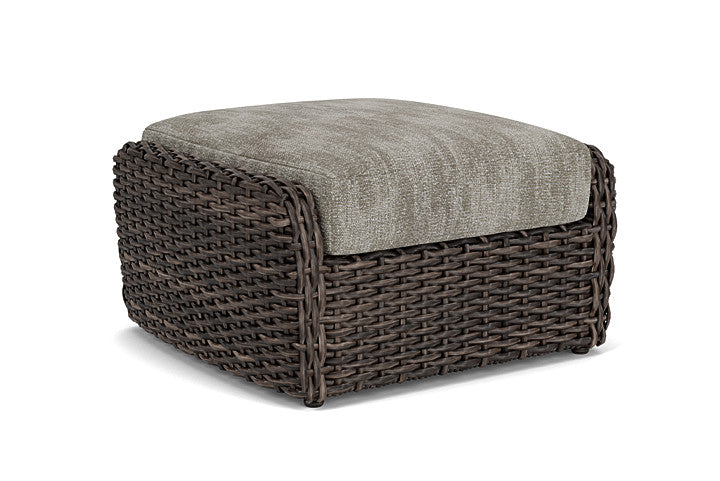 Lloyd Flanders - Largo Ottoman In Vintage Oak Finish With Surface Slate Fabric - 2410174282056 view 2