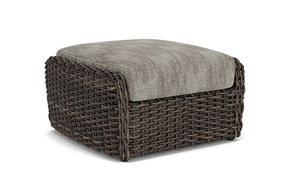 Lloyd Flanders - Largo Ottoman In Vintage Oak Finish With Surface Slate Fabric - 2410174282056 view 2