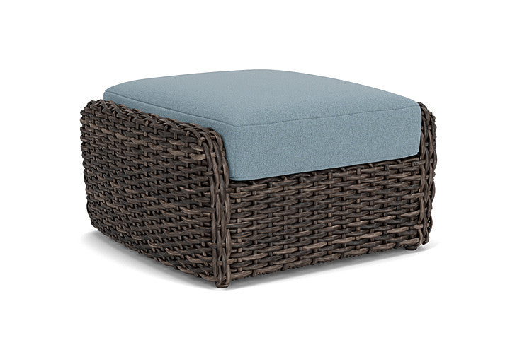 Lloyd Flanders - Largo Ottoman In Vintage Oak Finish With Unearth Mist Fabric - 2410174282068 view 1