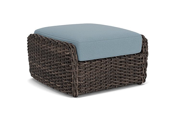Lloyd Flanders - Largo Ottoman In Vintage Oak Finish With Unearth Mist Fabric - 2410174282068 view 2