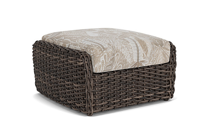 Lloyd Flanders - Largo Ottoman In Vintage Oak Finish With Wayfarer Dune Fabric - 2410174282073 view 1