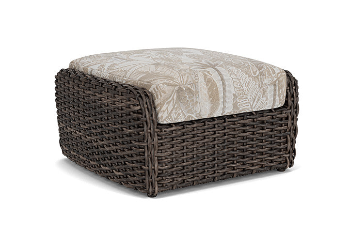 Lloyd Flanders - Largo Ottoman In Vintage Oak Finish With Wayfarer Dune Fabric - 2410174282073 view 2