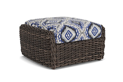 Lloyd Flanders - Largo Ottoman In Vintage Oak Finish With Yoko Mediterranean Fabric - 241017428705 view 1