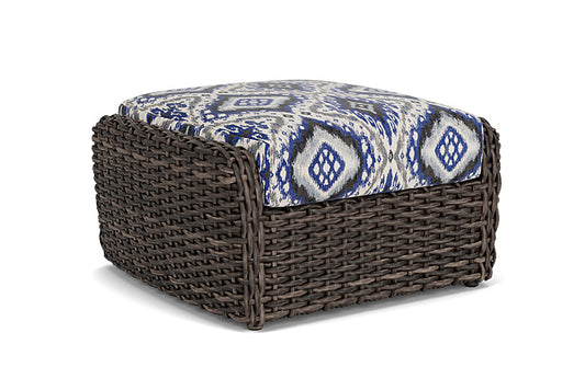 Lloyd Flanders - Largo Ottoman In Vintage Oak Finish With Yoko Mediterranean Fabric - 241017428705 view 1