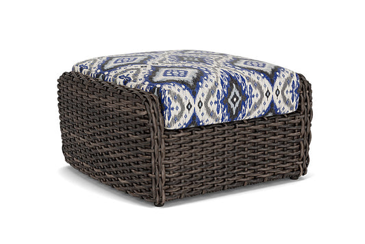 Lloyd Flanders - Largo Ottoman In Vintage Oak Finish With Yoko Mediterranean Fabric - 241017428705 view 2